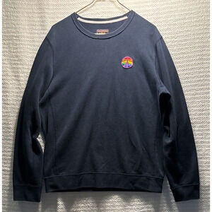 Abercrombie‎ & Fitch "Peace" Pride Hippie 60's Blue Crewneck Sweatshirt, Size M
